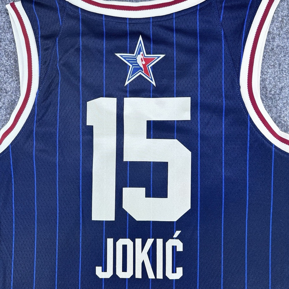 Nikola Jokic Jordan 2024 NBA All-Star Swingman Jersey Men's Small Blue - Picture 7 of 13